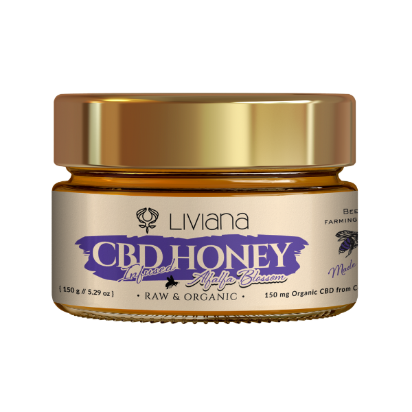 CBD-Infused Alfalfa Blossom Raw Honey
