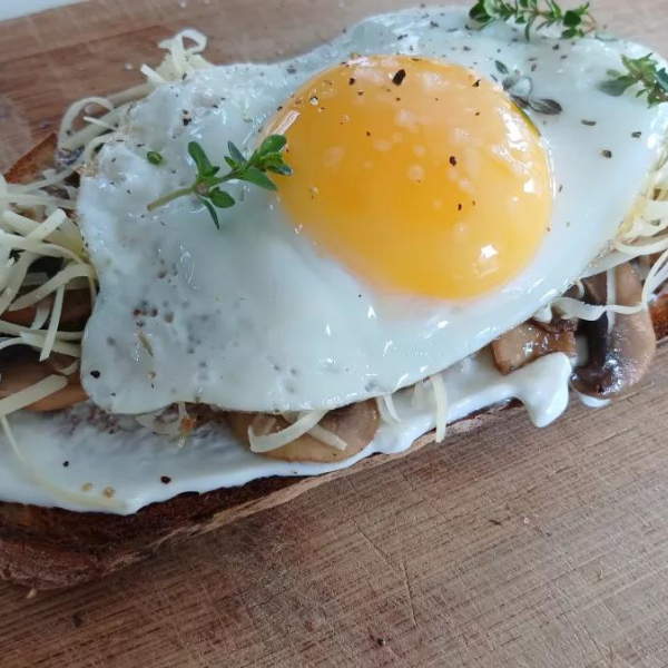 Mushroom and Egg on Toast