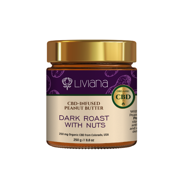 CBD-Infused Dark Roast with Nuts Peanut Butter