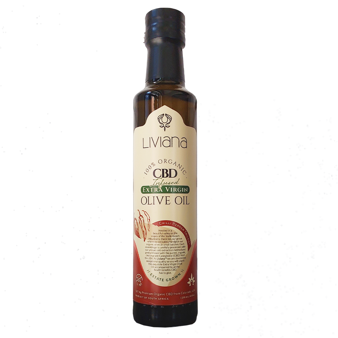 CBD-Infused Chilli Pepper Trilogy Extra Virgin Olive Oil (250 ml)
