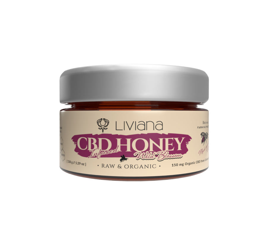 CBD Infused Wild Blossom Raw Honey